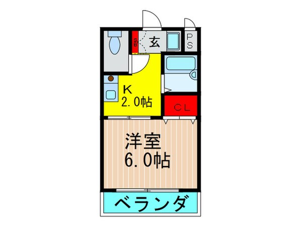 毎弘マンションの物件間取画像